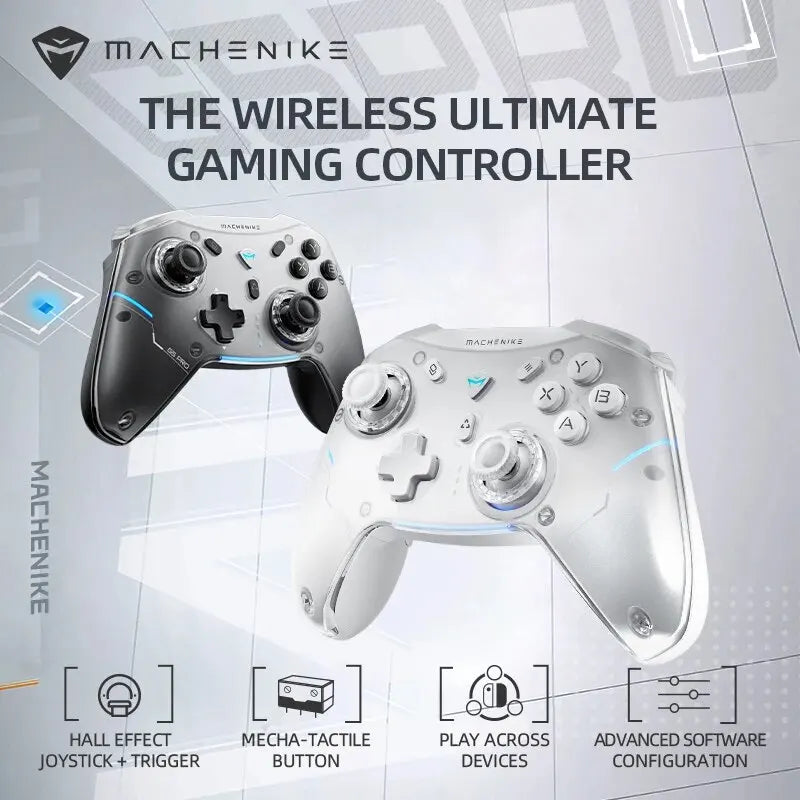 Machenike G5 Pro Wireless Gaming Controller – Hall Effect Joysticks, Mecha-Tactile Triggers, Multi-Platform (PC/Switch/Android/iOS)