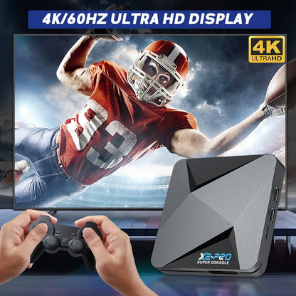 KINHANK Super Console X2 Pro Retro Gaming Console | 37,000+ Games | Dual Wireless Controllers | Plug & Play
